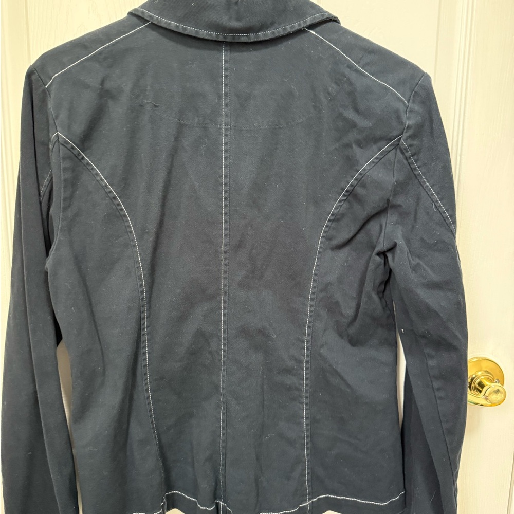 Ruby Rd. Navy Utility Jacket With Green Details - image 3